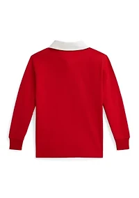 Boys 2-7 Triple-Pony Cotton Rugby Shirt