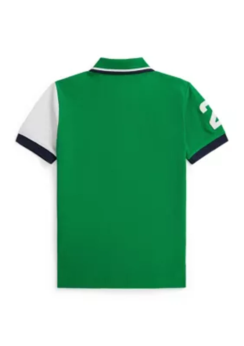 Boys 2-7 Polo Bear Cotton Mesh Shirt