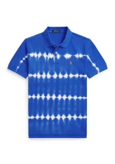 Boys 2-7 Tie-Dye Cotton Mesh Polo Shirt