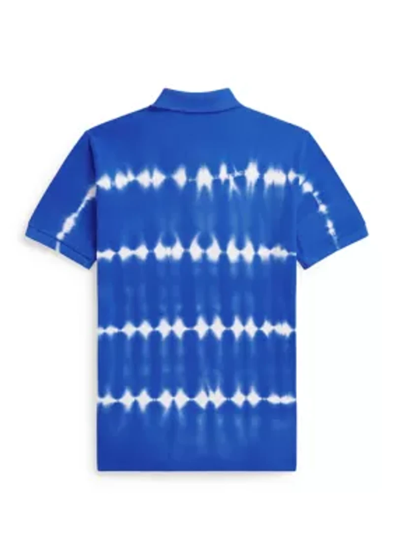 Boys 2-7 Tie-Dye Cotton Mesh Polo Shirt