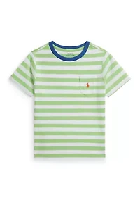 Boys 2-7 Striped Cotton Jersey Pocket T-Shirt