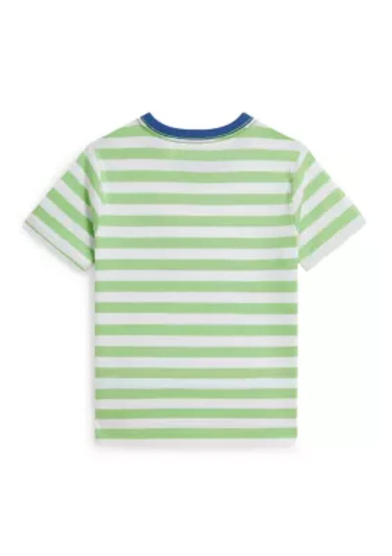 Boys 2-7 Striped Cotton Jersey Pocket T-Shirt