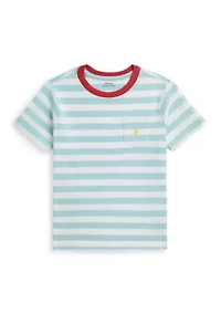 Boys 2-7 Striped Cotton Jersey Pocket T-Shirt