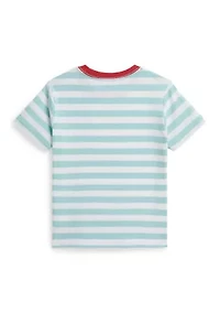 Boys 2-7 Striped Cotton Jersey Pocket T-Shirt