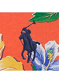 Boys - Floral-Print Cotton Jersey Polo Shirt