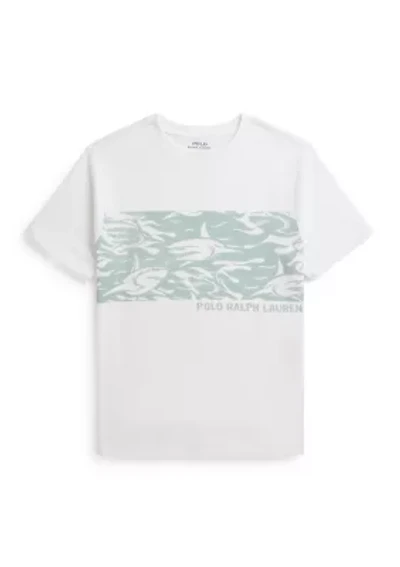 Boys 4-7 Shark-Print Cotton Jersey T-Shirt