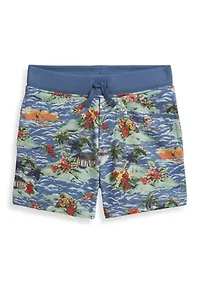 Boys 2-7 Tropical-Print French Terry Shorts