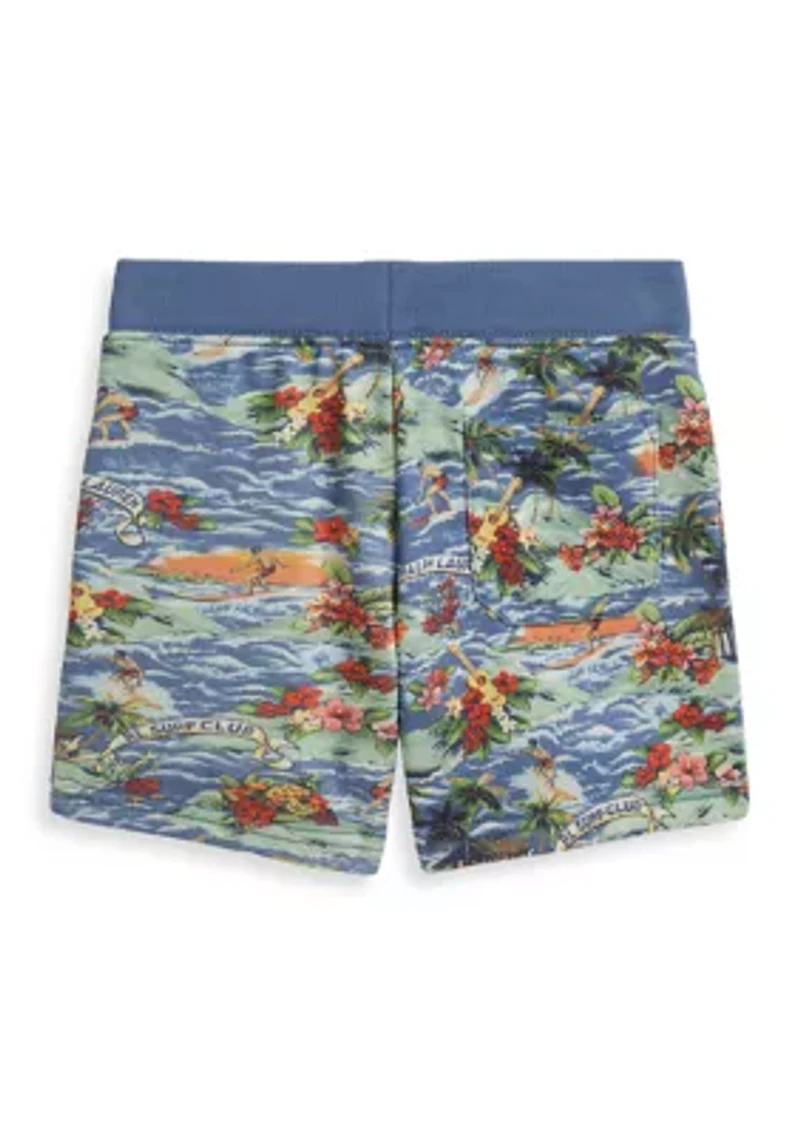 Boys 2-7 Tropical-Print French Terry Shorts