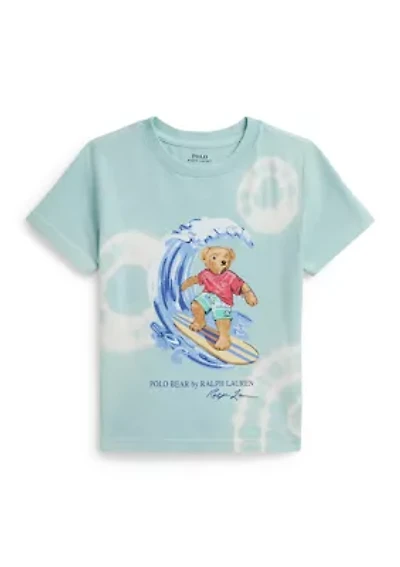 Boys 2-7 Tie-Dye Polo Bear Cotton Shirt