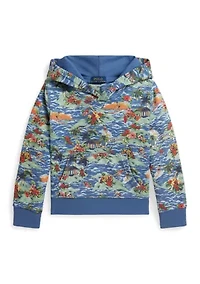 Boys 4-7 Tropical-Print French Terry Hoodie