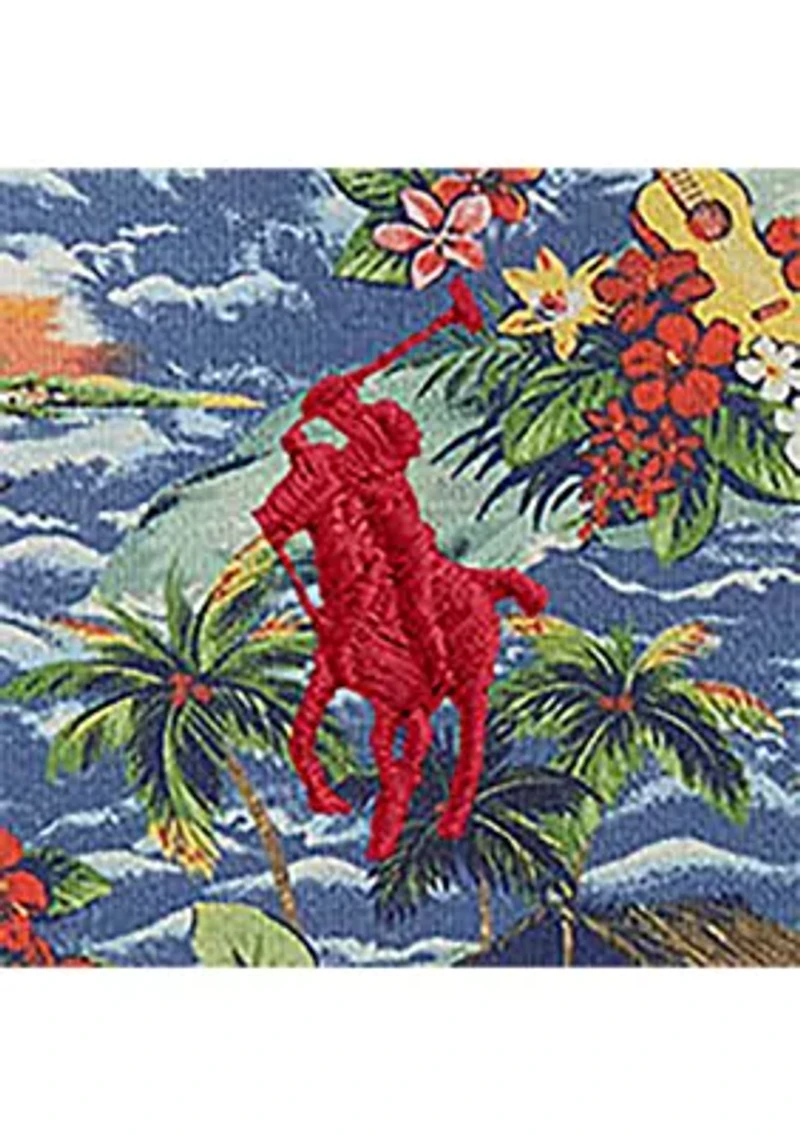 Boys 4-7 Tropical-Print French Terry Hoodie