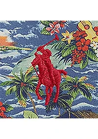 Boys 4-7 Tropical-Print French Terry Hoodie