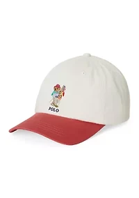 Boys 2-7 Polo Bear Cotton Chino Ball Cap