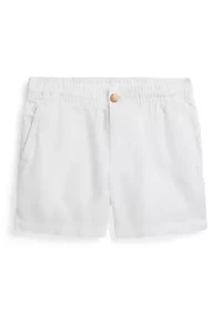 Girls 2-6x Polo Prepster Linen-Cotton Shorts