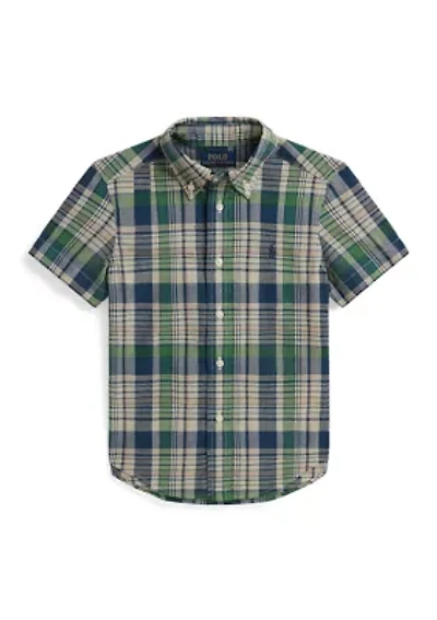 Boys 2-8 Plaid Cotton Shirt
