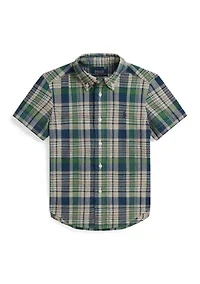 Boys 2-8 Plaid Cotton Shirt