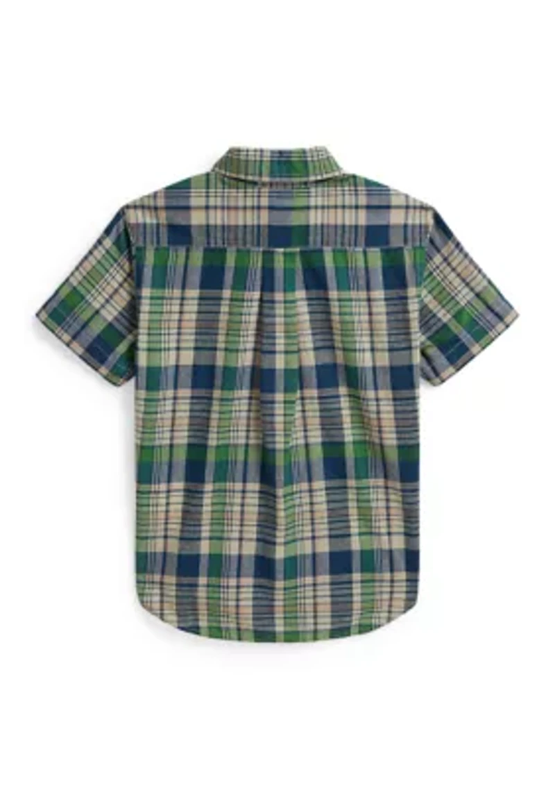 Boys 2-8 Plaid Cotton Shirt