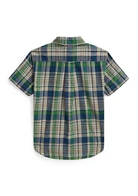Boys 2-8 Plaid Cotton Shirt