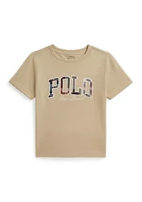 Boys 2-7 Madras-Logo Cotton Jersey Tee