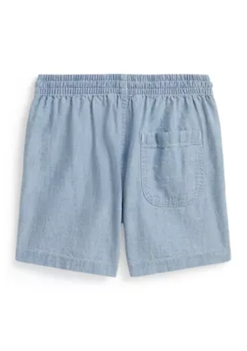 Boys 2-7 Big Fit Cotton Chambray Shorts
