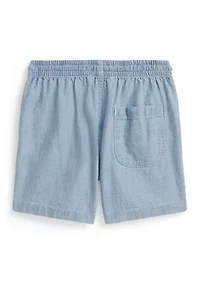 Boys 2-7 Big Fit Cotton Chambray Shorts