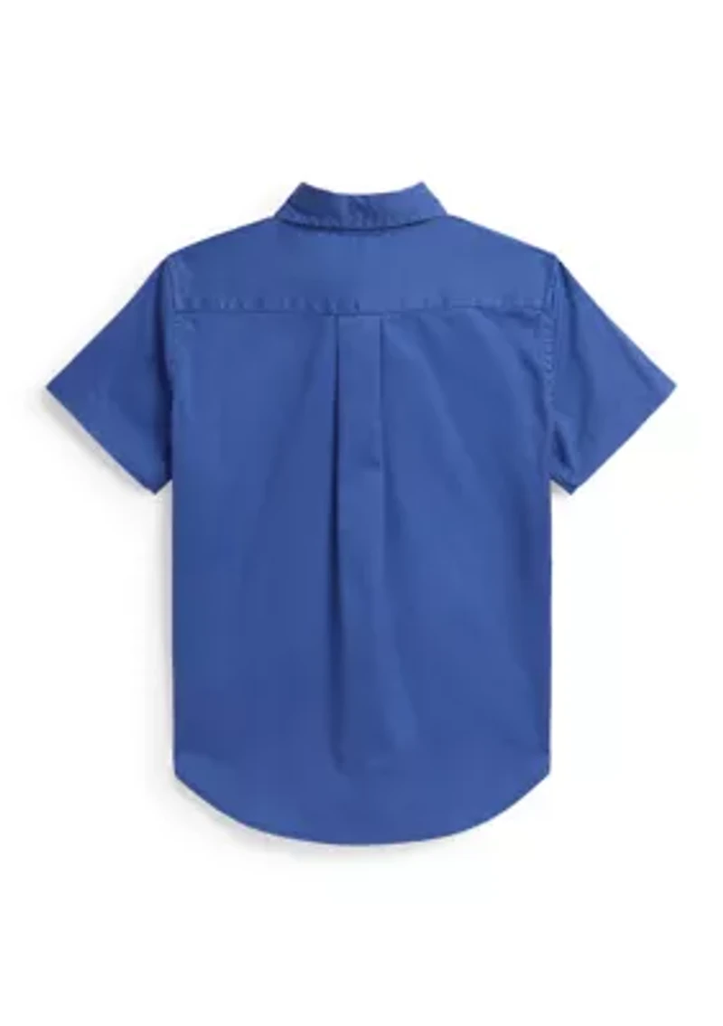 Boys 2-7 Cotton Twill Short-Sleeve Shirt