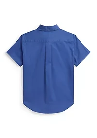 Boys 2-7 Cotton Twill Short-Sleeve Shirt