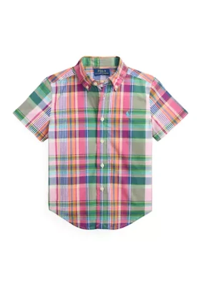 Boys Poplin Woven Shirt