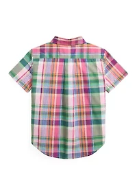 Boys Poplin Woven Shirt