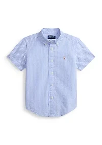 Boys 2-7 Striped Cotton Seersucker Shirt