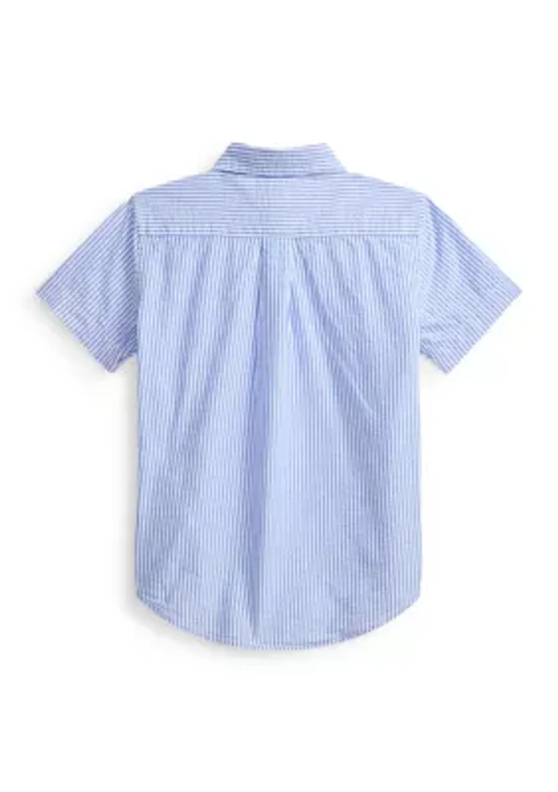 Boys 2-7 Striped Cotton Seersucker Shirt