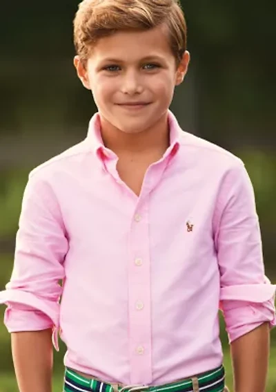 Boys 8-20 Cotton Oxford Shirt