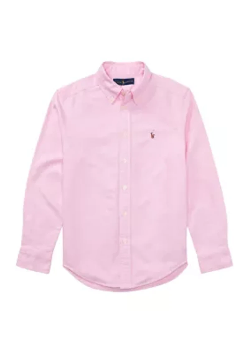 Boys 8-20 Cotton Oxford Shirt