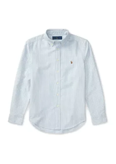 Boys 8-20 Striped Cotton Oxford Shirt