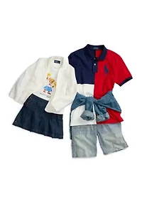 Boys 8-20 Cotton Chambray Shirt