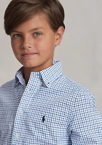 Boys 8-20 Cotton Poplin Sport Shirt