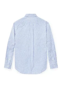 Boys 8-20 Cotton Poplin Sport Shirt