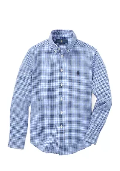 Boys 8-20 Cotton Poplin Sport Shirt