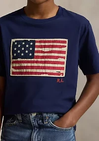 Boys 8-20 Flag Cotton Jersey Shirt