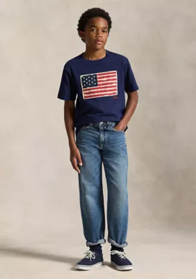 Boys 8-20 Flag Cotton Jersey Shirt