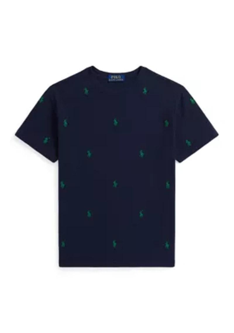 Boys 8-20 Polo Pony Cotton Mesh Tee