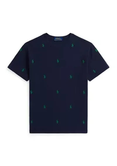 Boys 8-20 Polo Pony Cotton Mesh Tee