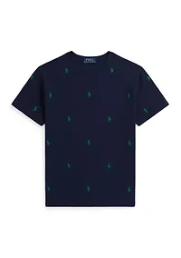 Boys 8-20 Polo Pony Cotton Mesh Tee