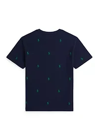 Boys 8-20 Polo Pony Cotton Mesh Tee