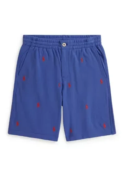 Boys 8-20 Polo Pony Cotton Mesh Shorts