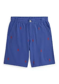Boys 8-20 Polo Pony Cotton Mesh Shorts