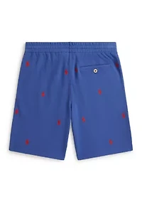 Boys 8-20 Polo Pony Cotton Mesh Shorts