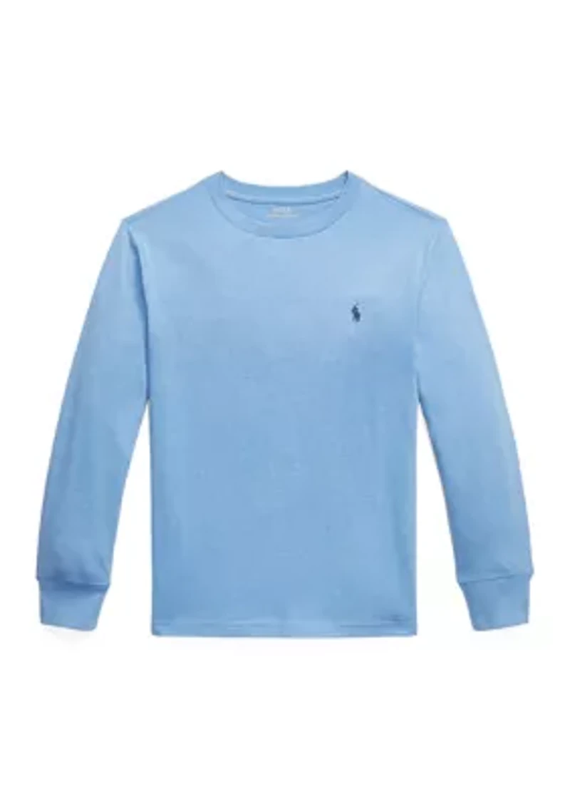 Boys 8-20 Cotton Jersey Long-Sleeve T-Shirt