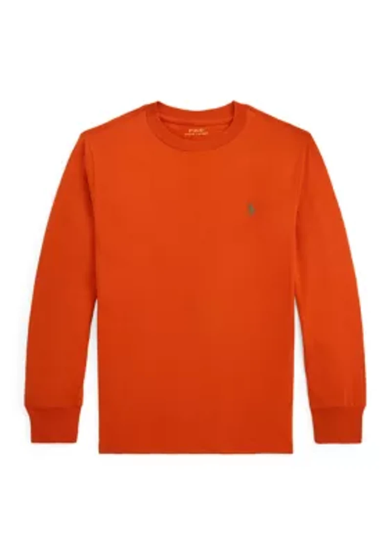 Boys 8-20 Cotton Jersey Long-Sleeve T-Shirt