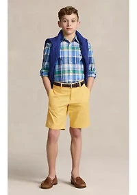 Boys 8-20 Straight Fit Flex Abrasion Twill Short